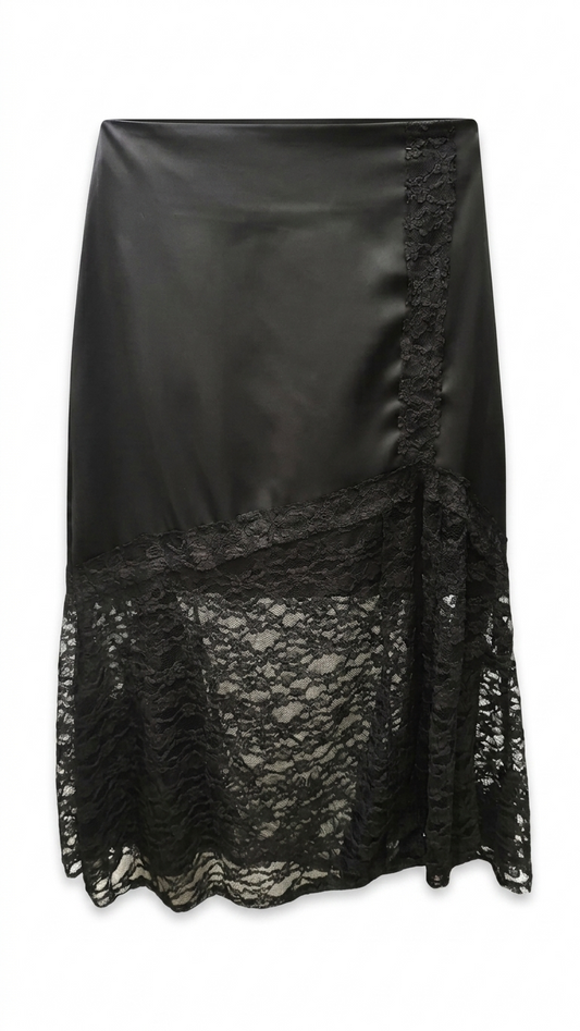 black lace skirt