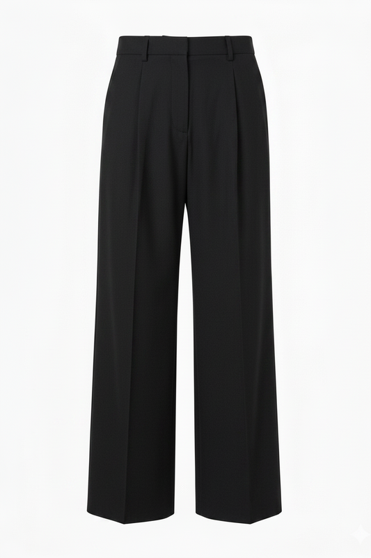 Tailored wide-leg pants